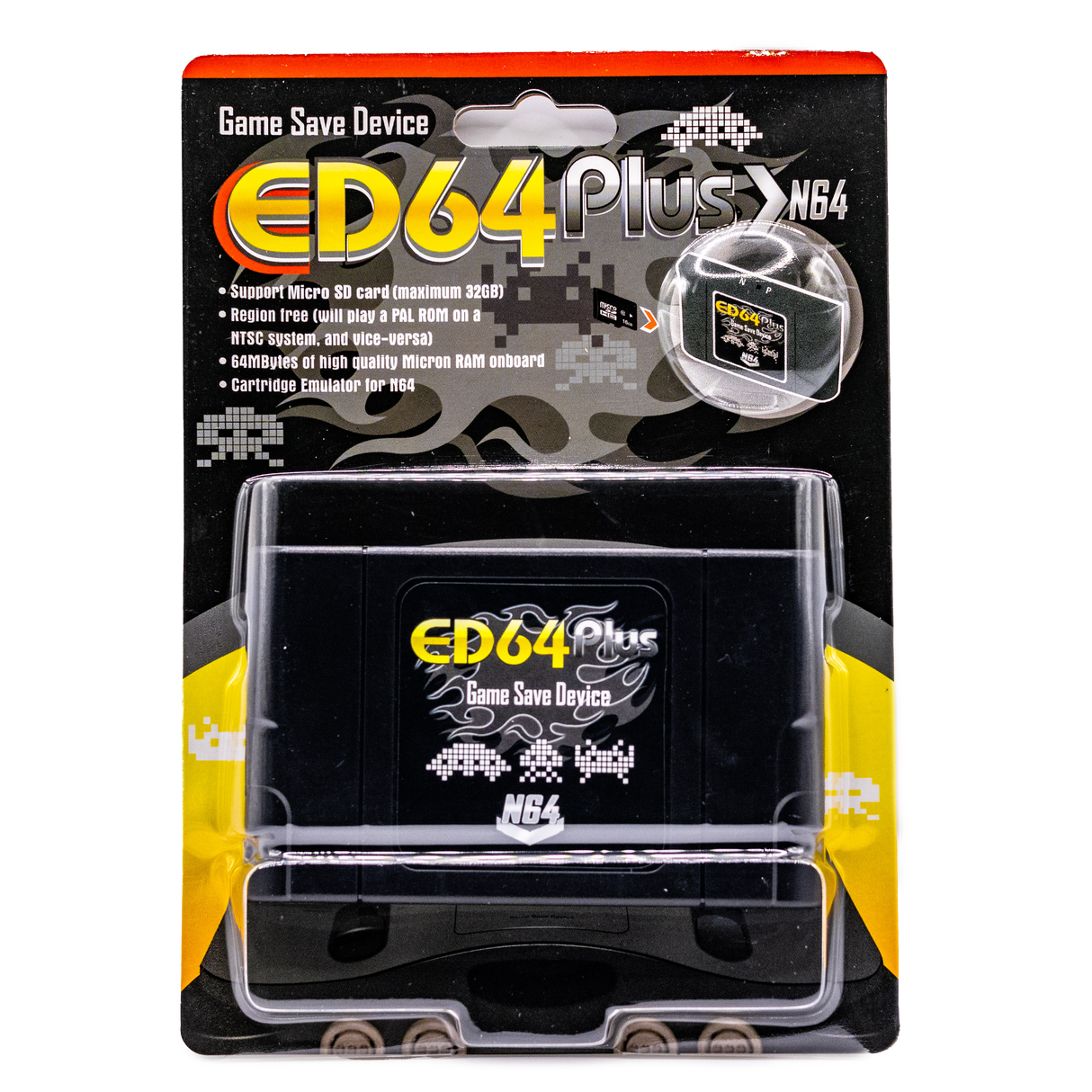 ED64 Plus N64 Everdrive Game Save Cartridge 16GB SD